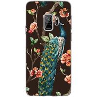 B2Ctelecom Uniek TPU Hoesje Pauw met Bloemen Samsung Galaxy S9