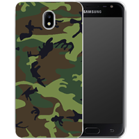 B2Ctelecom Samsung Galaxy J7 2017 Uniek TPU Hoesje Army