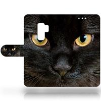 B2Ctelecom Uniek Design Hoesje Samsung Galaxy S9 Plus Zwarte Kat