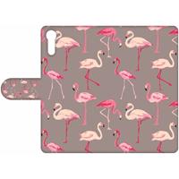 B2Ctelecom Sony Xperia XZ Uniek Design Hoesje Flamingo's