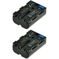 Chilipower NP-FM500H accu voor Sony - 1800mAh - 2-Pack