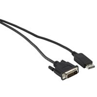 delock DisplayPort / DVI Anschlusskabel [1x DisplayPort Stecker - 1x DVI-Stecker 24+1pol.] 5.00m Sch