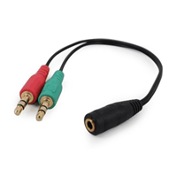 CableXpert 3,5 mm stereo + microfoon naar 4-pins 3,5 mm adapterkabel