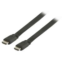 Valueline Platte High Speed HDMI kabel met ethernet HDMI-connector - HDMI-connector 7,50 m zwart