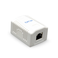CableXpert CAT5E UTP LAN-opbouwdoos, 1-poorts