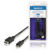 Valueline High Speed HDMI-kabel met ethernet HDMI-connector - HDMI mini-connector 2,00 m zwart