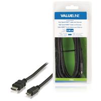 Valueline High Speed HDMI-kabel met ethernet HDMI-connector - HDMI mini-connector 3,00 m zwart