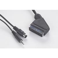 10m - Scart/S-Video,3.5mm - m/m 10m scart (21-pin) S-Video (4-pin) + 3.5mm Schwarz (CCV-4444-10M) (CCV-4444-10M) - Gembird