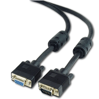 CableXpert Premium VGA-verlengkabel HD15M/HD15F met dubbele afscherming, 10 meter