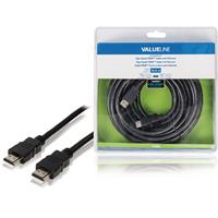 Valueline High Speed HDMI-kabel met ethernet HDMI-connector - HDMI-connector 10,0 m zwart