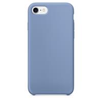 Apple Voor iPhone 8 & 7 Pure kleur vloeibare siliconen + PC beschermende terug Cover Case(Blue)