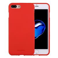 Apple MERCURY GOOSPERY zacht gevoel voor iPhone 8 Plus & 7 Plus vloeibare staat TPU Drop-proof zachte beschermende Back Cover Case(Red)