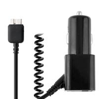 Micro USB V3.0 opgerolde kabel auto lader voor Samsung Galaxy Note III / N9000 kabel lengte: 40cm (kan uitgerekt worden tot 120cm) zwart