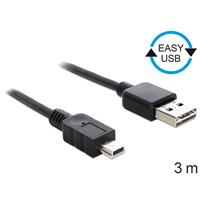 delock Kabel EASY-USB 2.0 Typ-A Stecker > USB 2.0 Typ Mini-B Stecker 0
