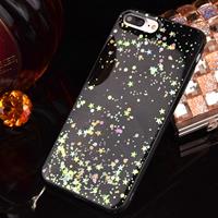 Apple Voor iPhone 6 Plus & 6s Plus Epoxy druipend zwart sterrenhemel zachte TPU Case terug beschermkap