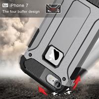 Apple Voor iPhone 7 harde Armor TPU + PC combinatie hoesje(grijs)