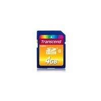 Transcend 4GB Secure Digital High-Capacity Class 10 Flash Card TS4GSDHC10
