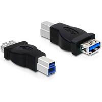 Delock USB-B (m) - USB-A (v) adapter - USB3.0 / zwart
