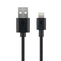 goobay 43322 - Sync- & Ladekabel, USB-A - Lightning, schwarz, 1,0 m (43322)