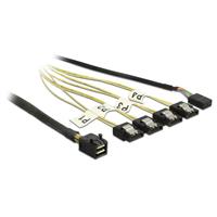 Delock Kabel Mini SAS HD SFF-8643 > 4 x SATA 7 Pin Reverse + Sideband