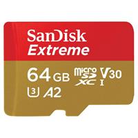 Sandisk MicroSDXC Extreme 64GB 160MB/60MB,U3,V30,A2 Action Cam