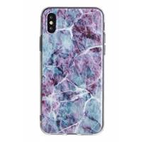 Lunso backcover hoes - iPhone 7 Plus / 8 Plus - Marble Scarlett