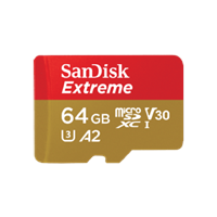 sandisk microSD 64GB Extreme +1Ad SDXC Cl.10 SDK (IMGT6Y)