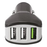 Celly Universele autolader Charger Car 4.4A Turbo USB zwart.