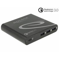 Delock USB Oplader 1xUSB C + 3xUSB A