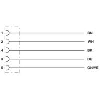 phoenixcontact Phoenix Contact 1454448 Sensor/actuator aansluitkabel Aantal polen: 5 10.00 m 1 stuk(s)