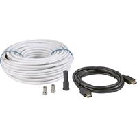 BKL Electronic SAT-aansluitset (SAT-coaxkabel [25 m] + HDMI-kabel + 2x F-stekker + beschermhuls)