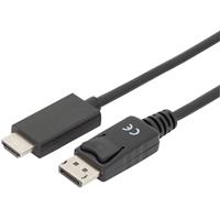 DIGITUS DisplayPort 1.2 Adapterkabel, DP - HDMI-A, 2,0 m