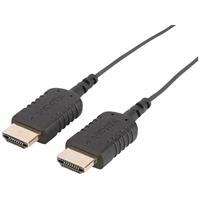 ednet HDMI Aansluitkabel HDMI-A stekker, HDMI-A stekker 2.00 m Zwart 84458 Ultra HD-HDMI met ethernet, Extreem dun, Vergulde steekcontacten HDMI-kabel