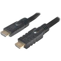 LogiLink HDMI Aansluitkabel [1x HDMI-stekker - 1x HDMI-stekker] 30 m Zwart