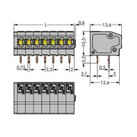 wago KLEMMENBLOCK 4-P. RM3,5MM GRAU 320ST