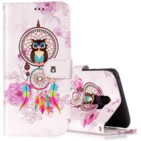 huismerk Voor Galaxy S9 PLUS Gloss olie reliëf Bells Owl patroon horizontaal leder Flip Case met houder & kaartsleuven & portemonnee