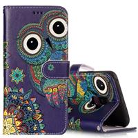 huismerk Voor Galaxy S9 PLUS Gloss olie reliëf etnische stijl Owl patroon horizontale Flip lederen draagtas met houder & kaartsleuven & portemonnee