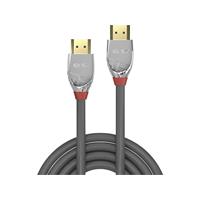 LINDY HDMI Anschlusskabel [1x HDMI-Stecker - 1x HDMI-Stecker] 0.50m Grau