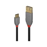 LINDY USB 2.0 Aansluitkabel 0.15 m Zwart