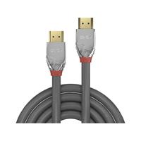 LINDY HDMI Anschlusskabel [1x HDMI-Stecker - 1x HDMI-Stecker] 10.00m Grau