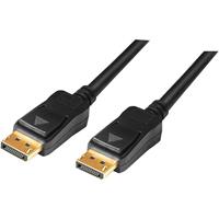 LogiLink DisplayPort Aansluitkabel DisplayPort stekker, DisplayPort stekker 20.00 m Zwart CV0114 DisplayPort-kabel