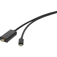 Renkforce USB / Mini-displayport Aansluitkabel [1x USB-C stekker - 1x Mini-DisplayPort stekker] 5 m Zwart