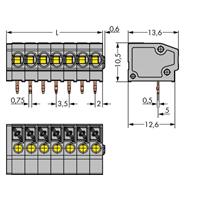 wago Federkraftklemmblock 1.50mm² Polzahl 6 Grau 220St.