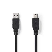 Nedis USB 2.0 kabel USB A - USB mini B 5 pins 2m