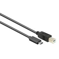 Delock Kabel USB Type-CâÂ„¢ 2.0 Stecker > USB 2.0 Typ-B Stecker 0,5 m s