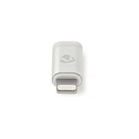 Nedis USB Micro B vrouwelijk - Apple Lightning mannelijk adapter Wit