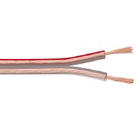 Luidspreker kabel (CCA) - 2x 1,50mm² / transparant - 100 meter