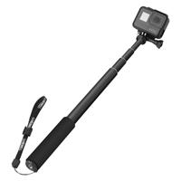 GoPro universele aluminium legering Selfie Stick met GoPro Adapter lengte: 31cm-103cm(Black)