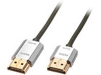 LINDY HDMI Anschlusskabel [1x HDMI-Stecker - 1x HDMI-Stecker] 4.50m Grau