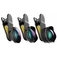 Black Eye »Pro Kit G4« Objektiv, (Smartphone-Objektive, Set aus Tele, Fisheye, Weitwinkel)